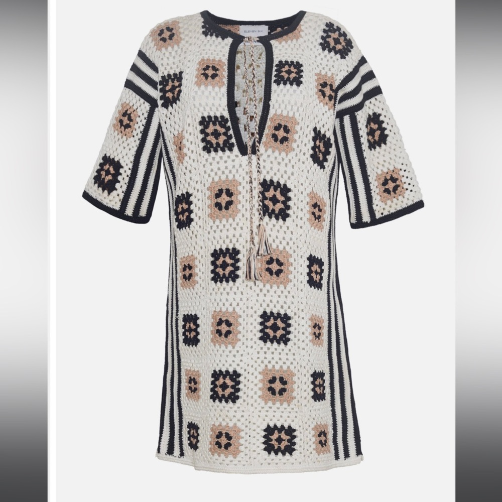 Eleven Six Tia Tunic Crochet Xs NEW - Picture 2 of 8